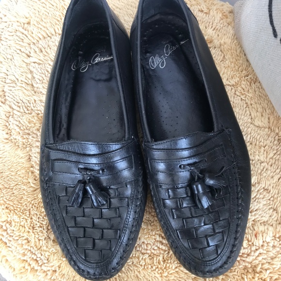 Oleg Cassini Black Tassel/Woven Loafers Sh… - Picture 3 of 8